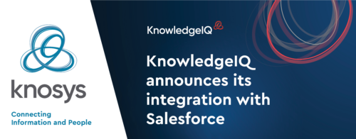 KnowledgeIQ, a solution by Knosys announces its integration with Salesforce for improved customer and agent experience
