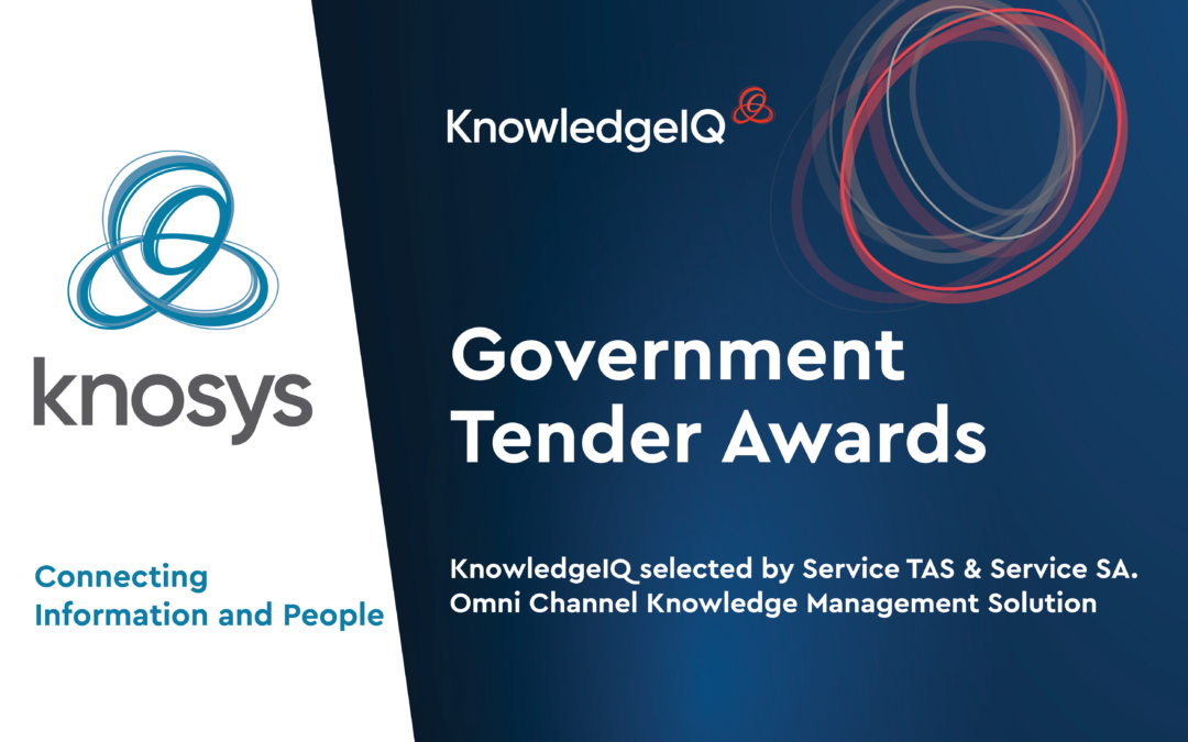Service SA and Service Tas select Knosys as its technology provider for their new knowledge management solution.