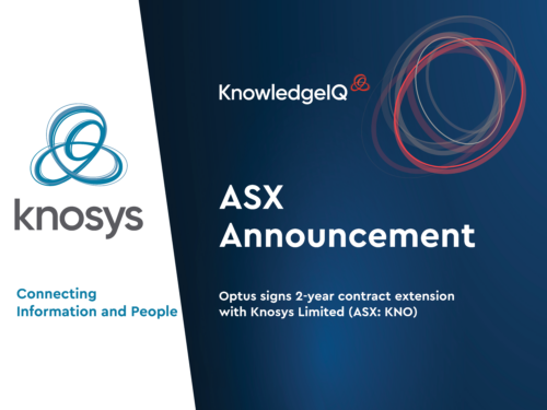 Optus signs 2-year contract extension with Knosys