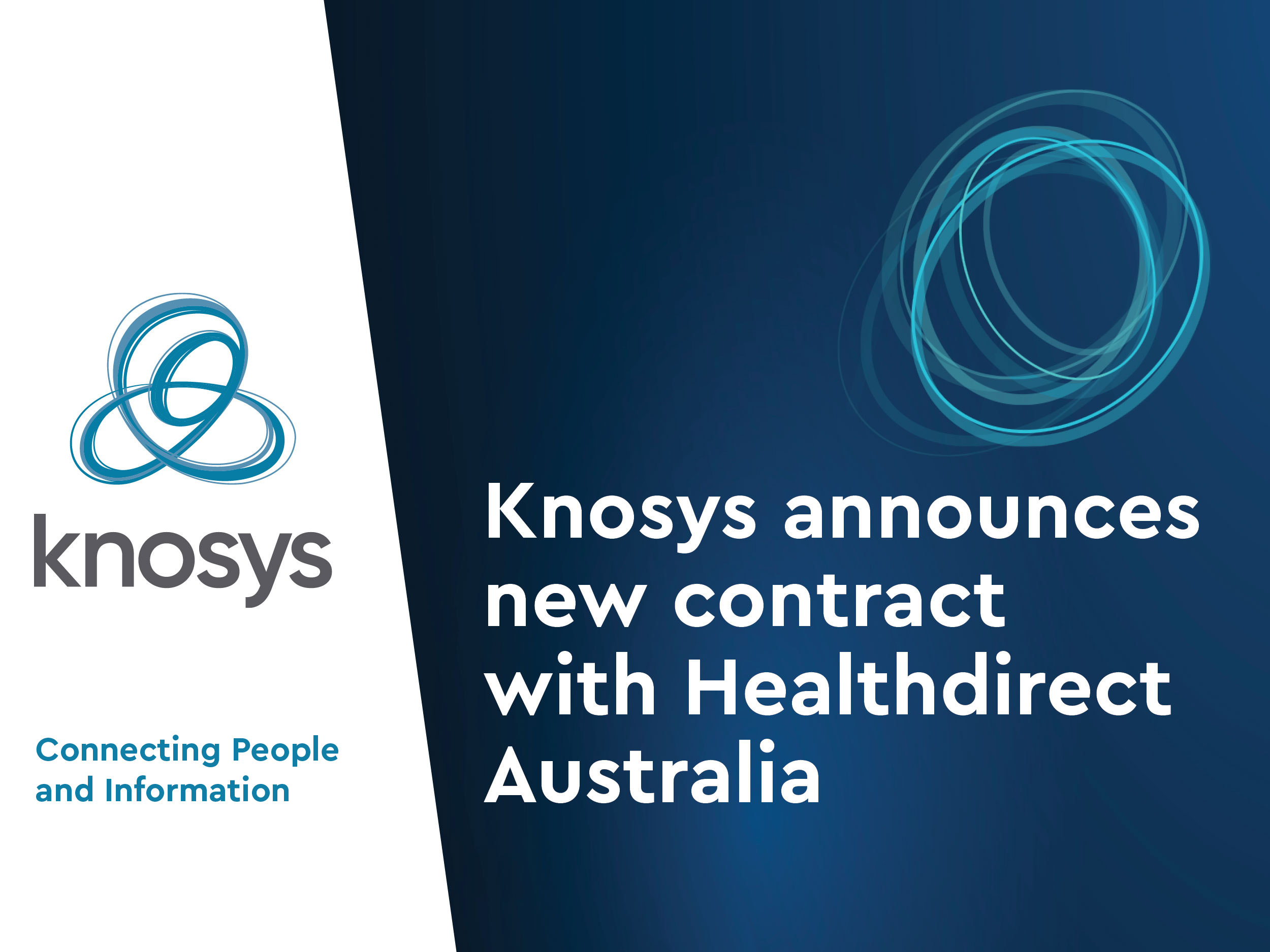 Knosys announces new contract with Healthdirect Australia for Knowledge Management